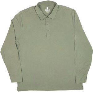 Solbari UPF50+ Sun Protection Long Sleeve Polo Shirt Men’s Size XXL *Stains